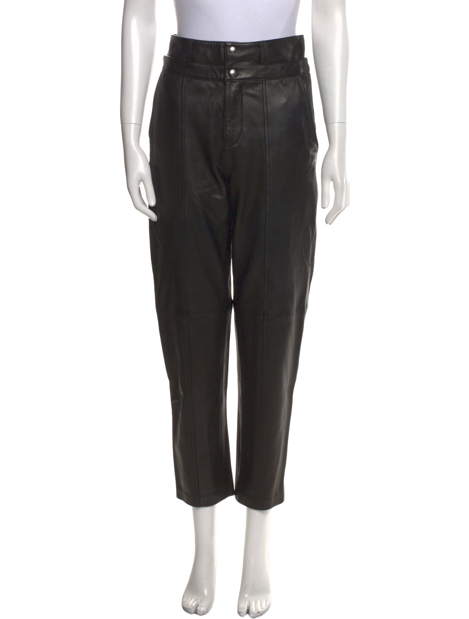 Iro Lamb Leather Straight Leg Pants