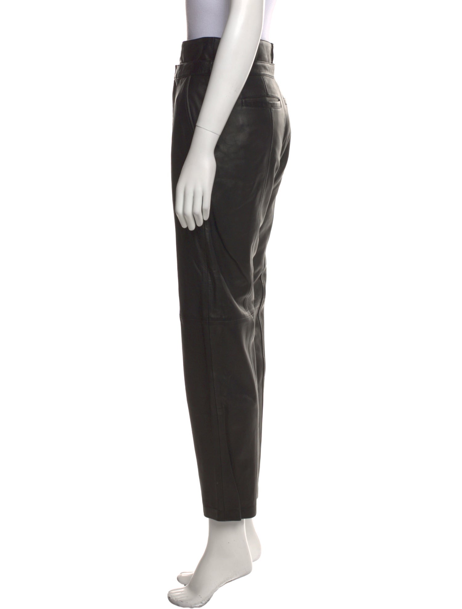 Iro Lamb Leather Straight Leg Pants