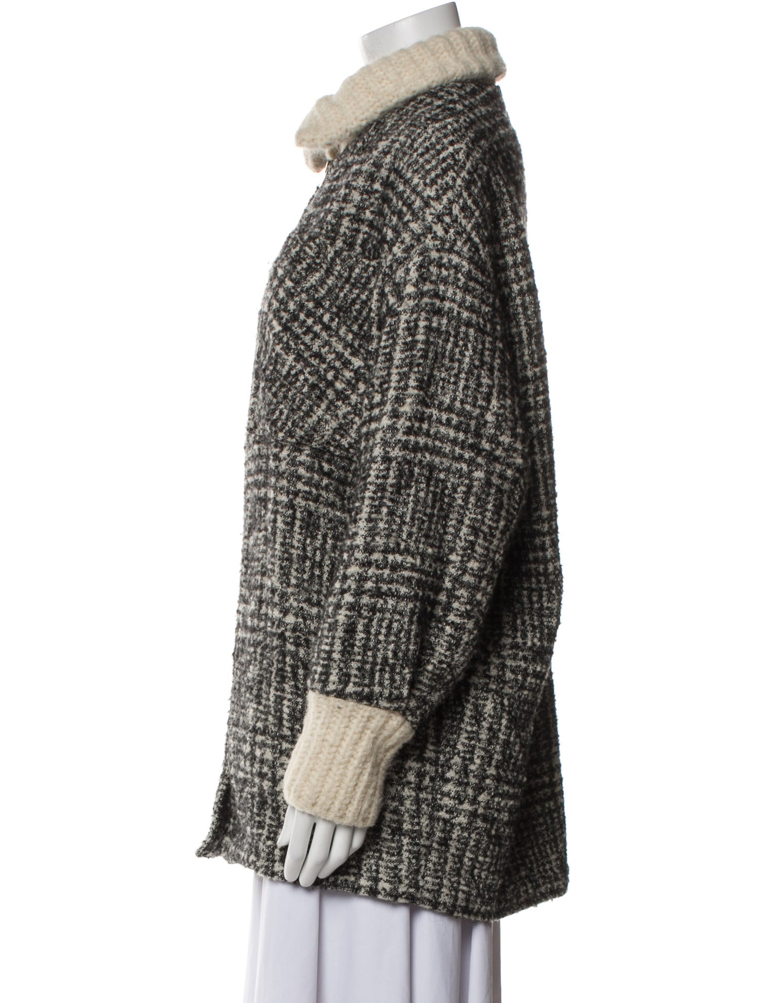 Iro Tweed Pattern Coat