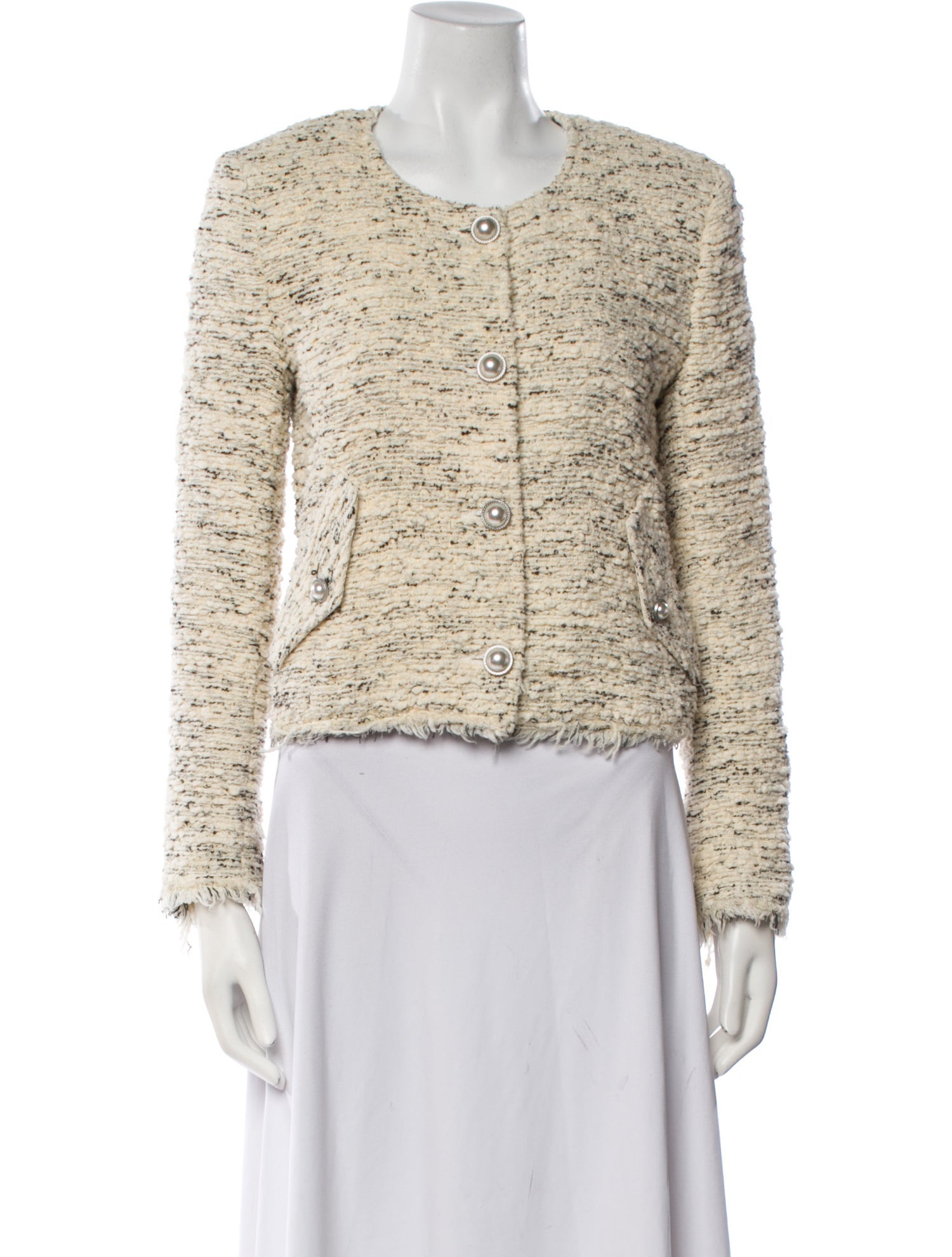Iro Tweed Pattern Evening Jacket