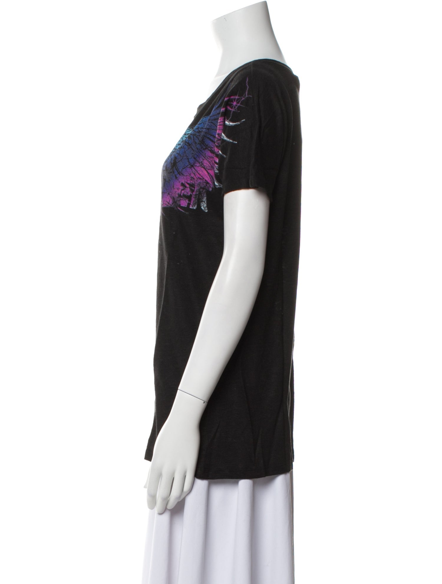 Iro Linen Graphic Print T-Shirt