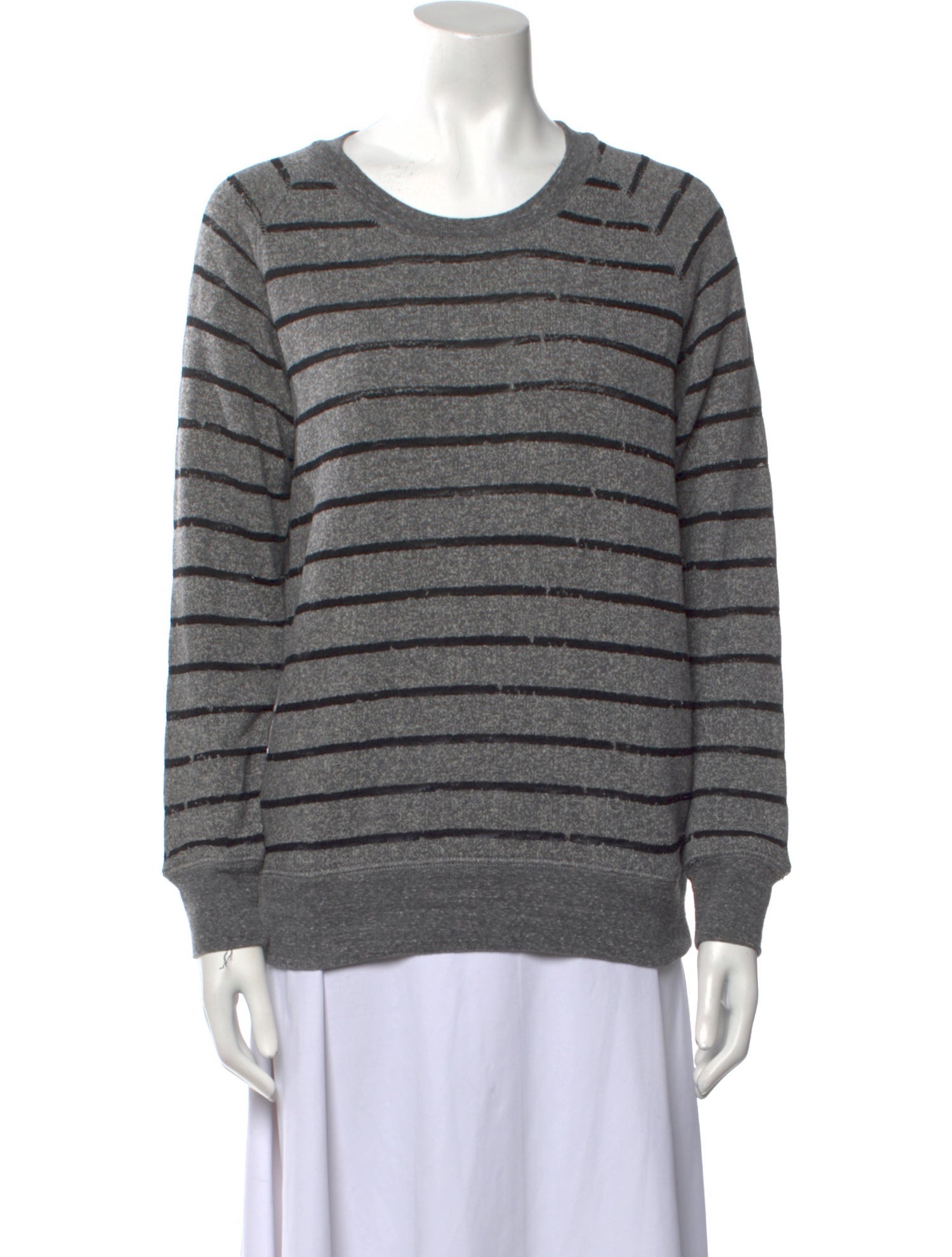 Iro Striped Scoop Neck Sweatshirt
