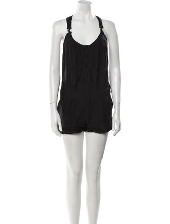 Iro Silk Scoop Neck Romper