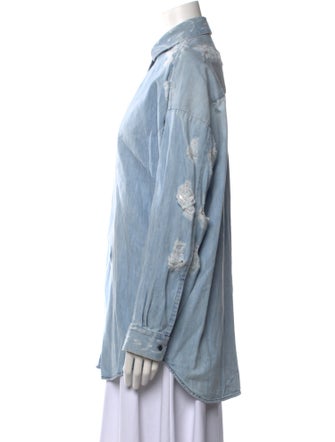 Iro Long Sleeve Button-Up Top