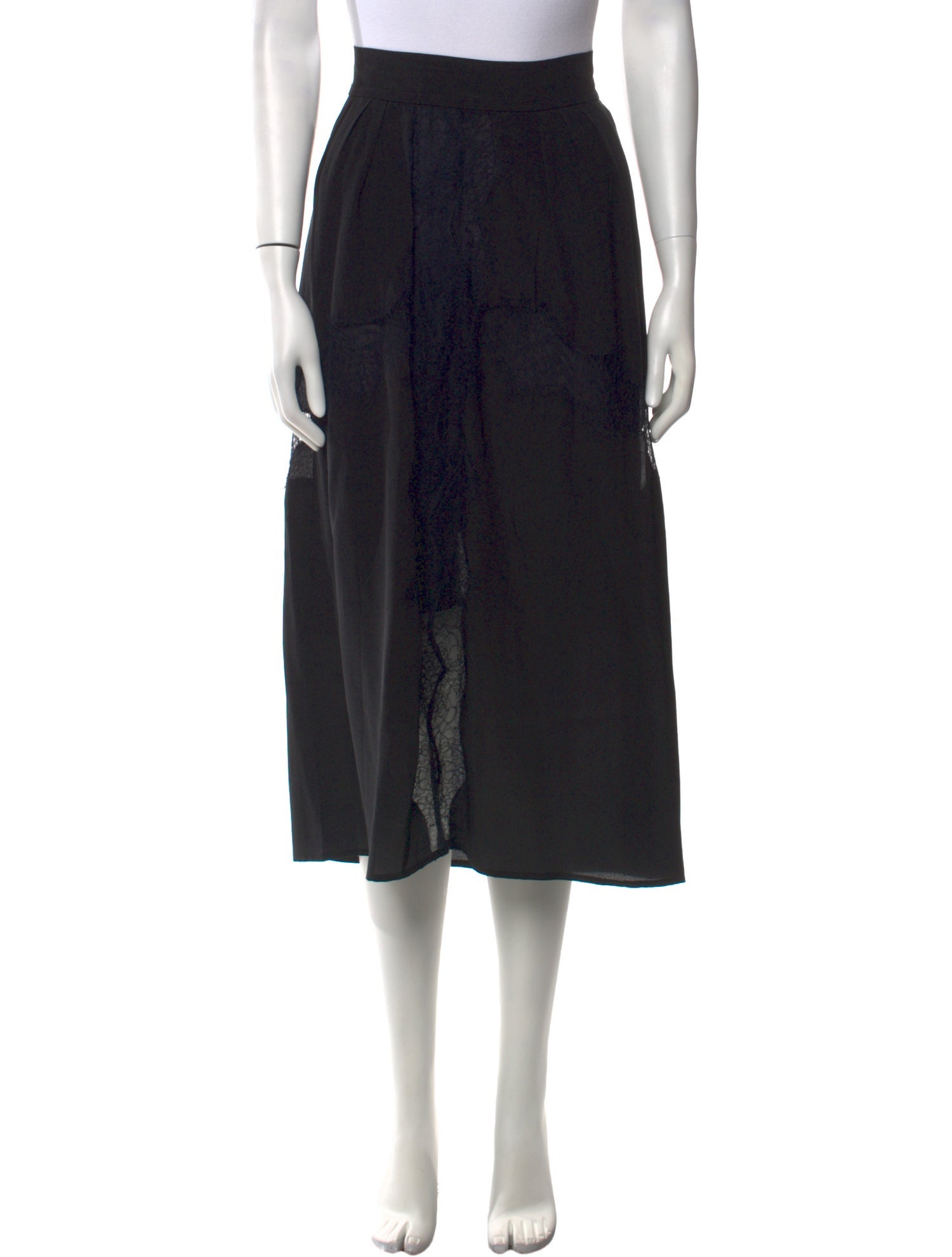 Iro Lace Trim Embellishment Midi Length Skirt