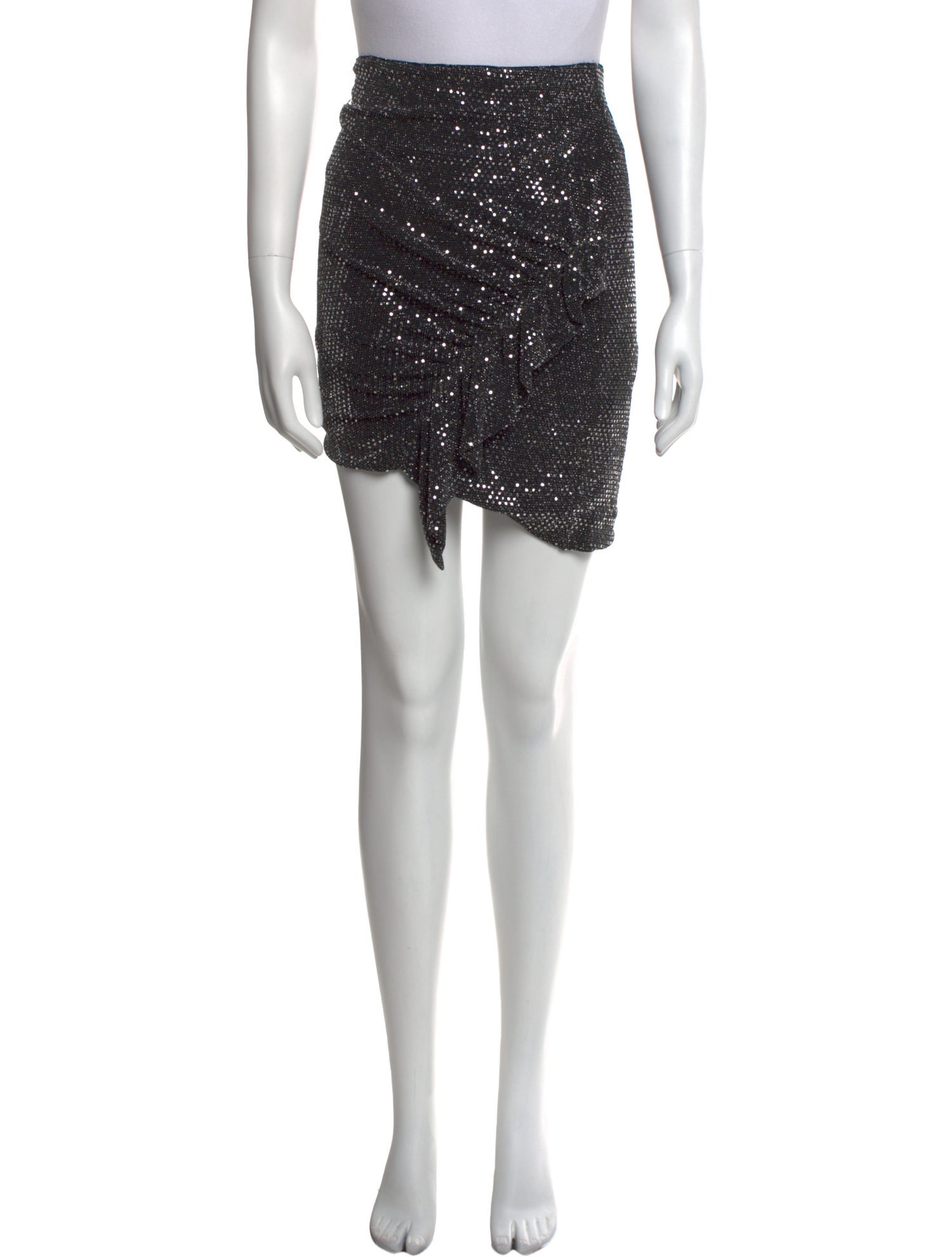 Iro Glitter Accents Knee-Length Skirt