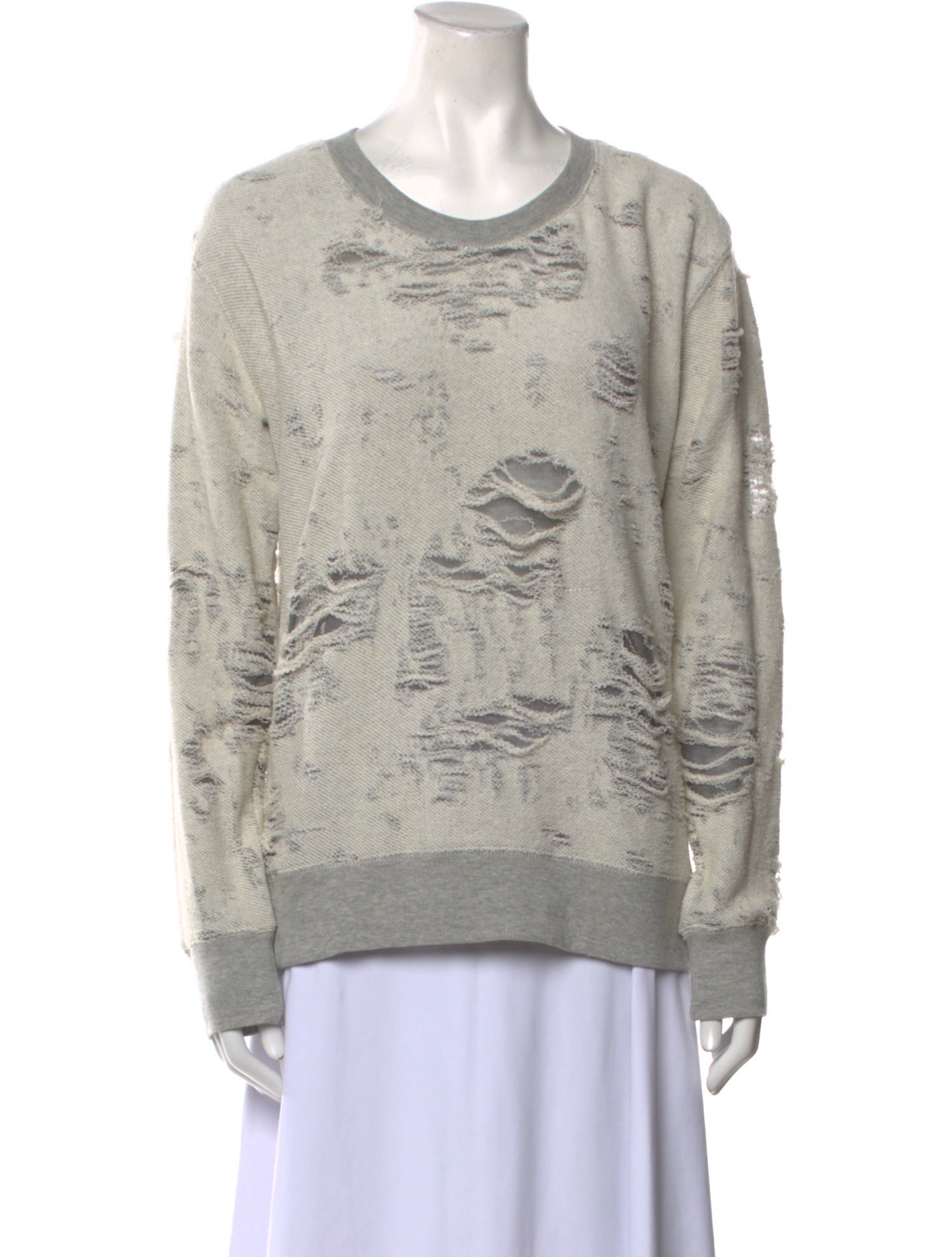 Iro Printed Scoop Neck Sweatshirt w/ Tags