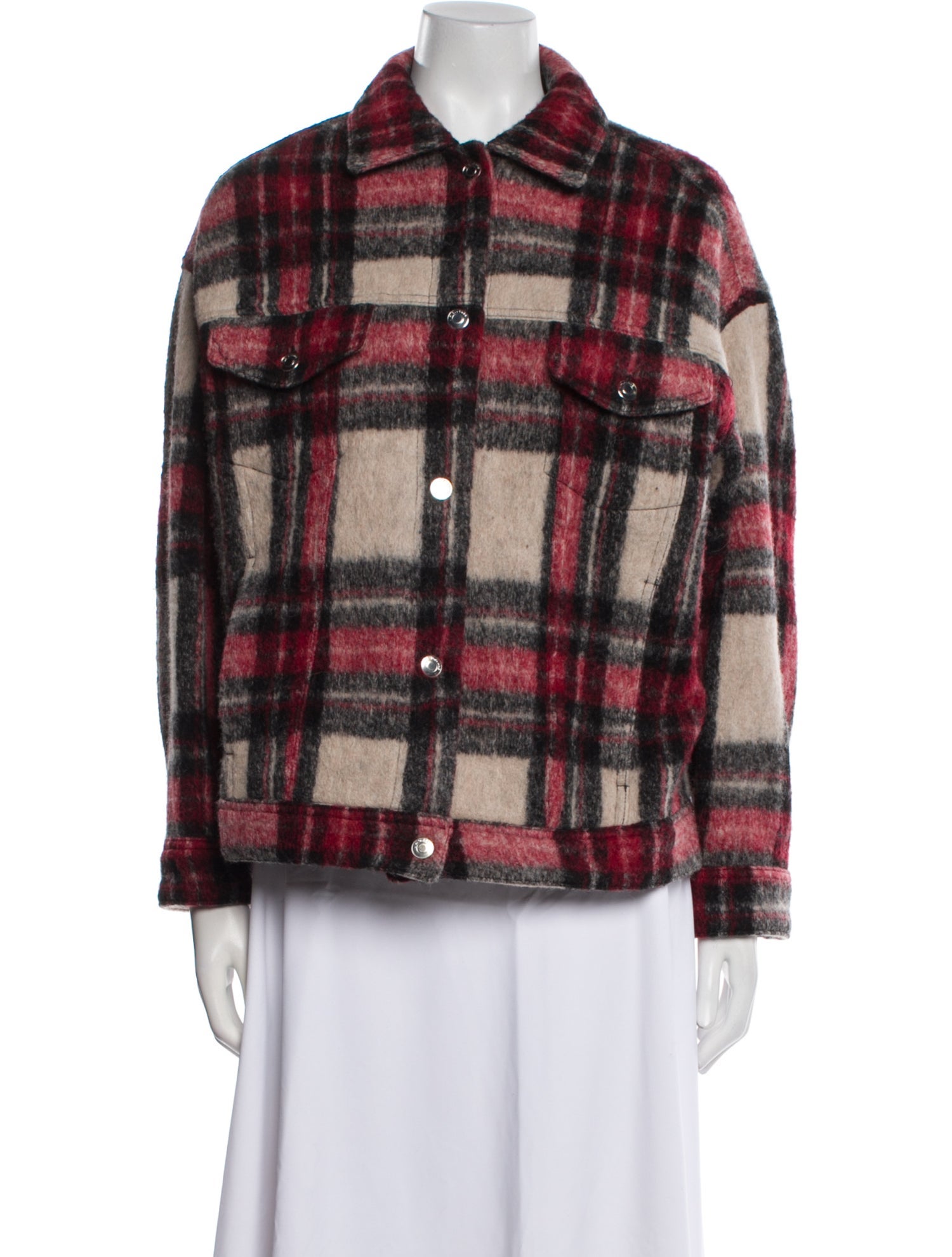 Iro Plaid Print Jacket