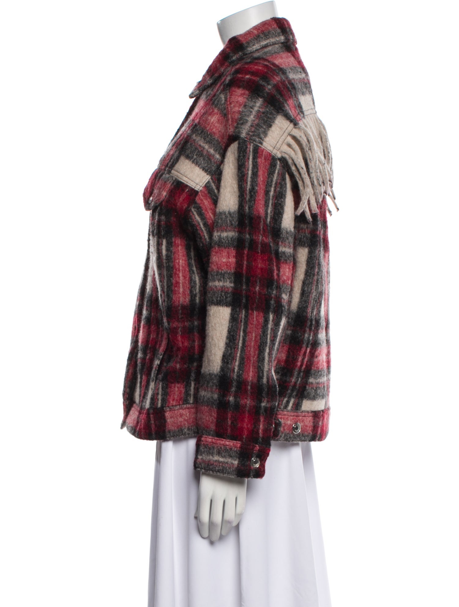 Iro Plaid Print Jacket