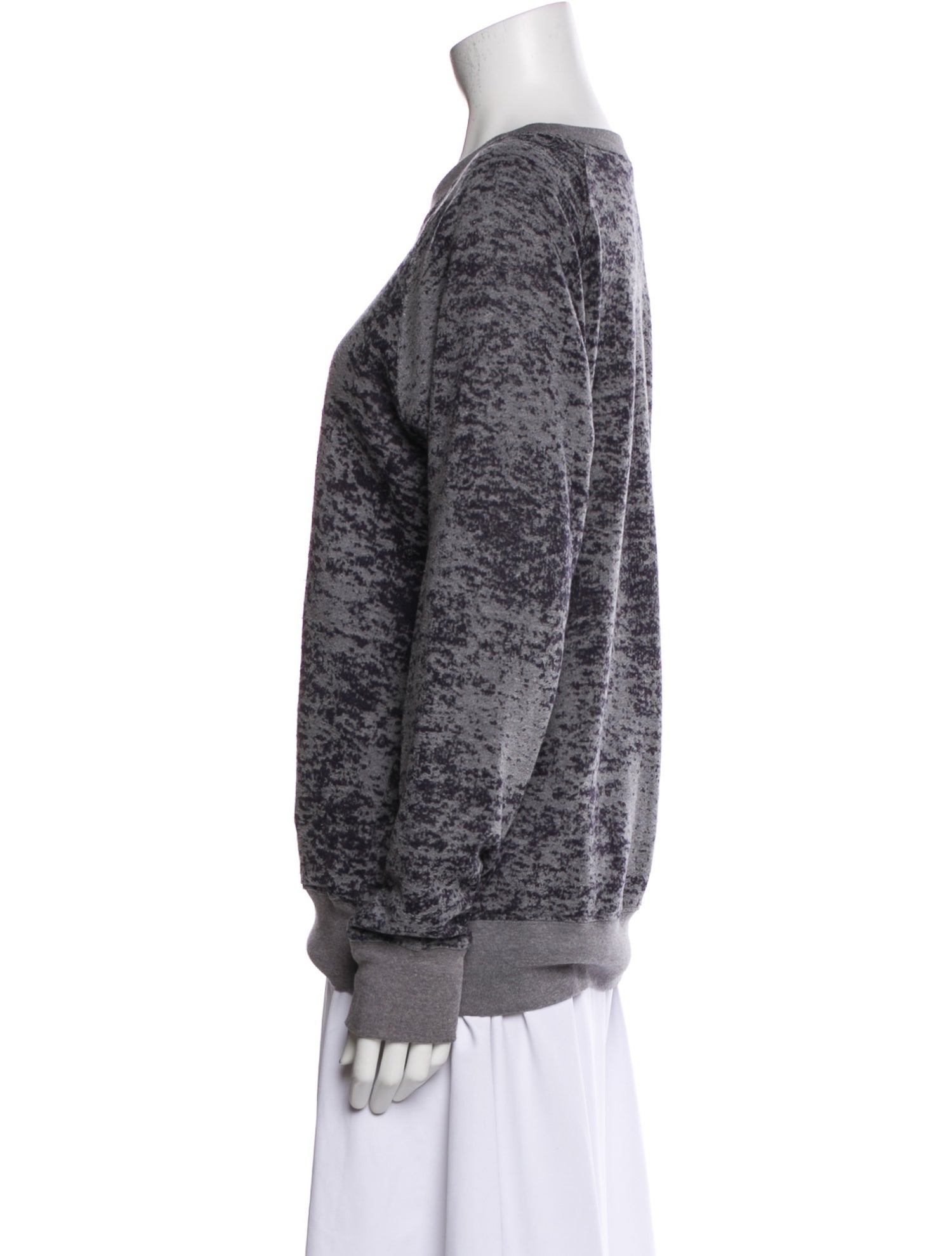 Iro Printed Scoop Neck Sweatshirt