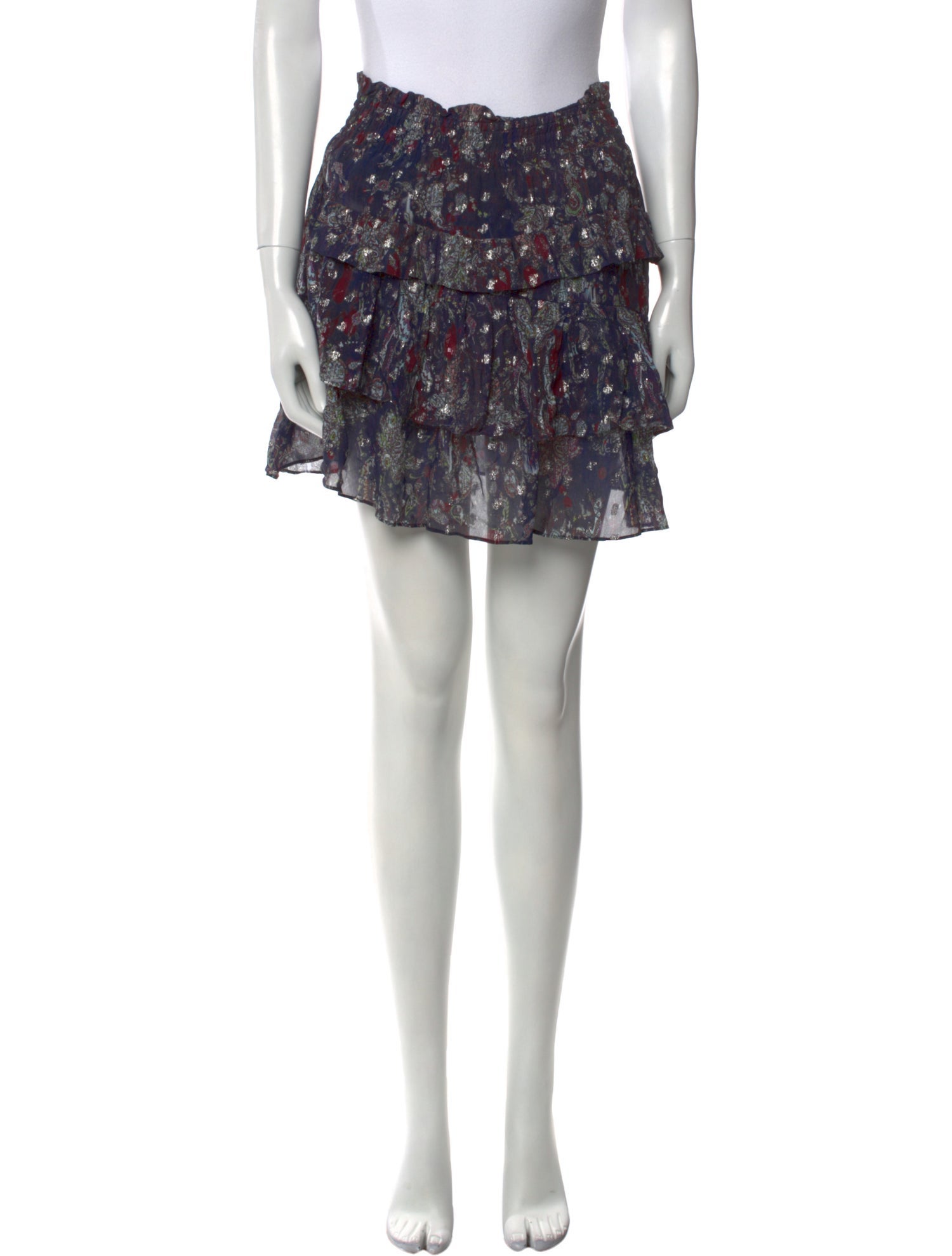 Iro Printed Mini Skirt