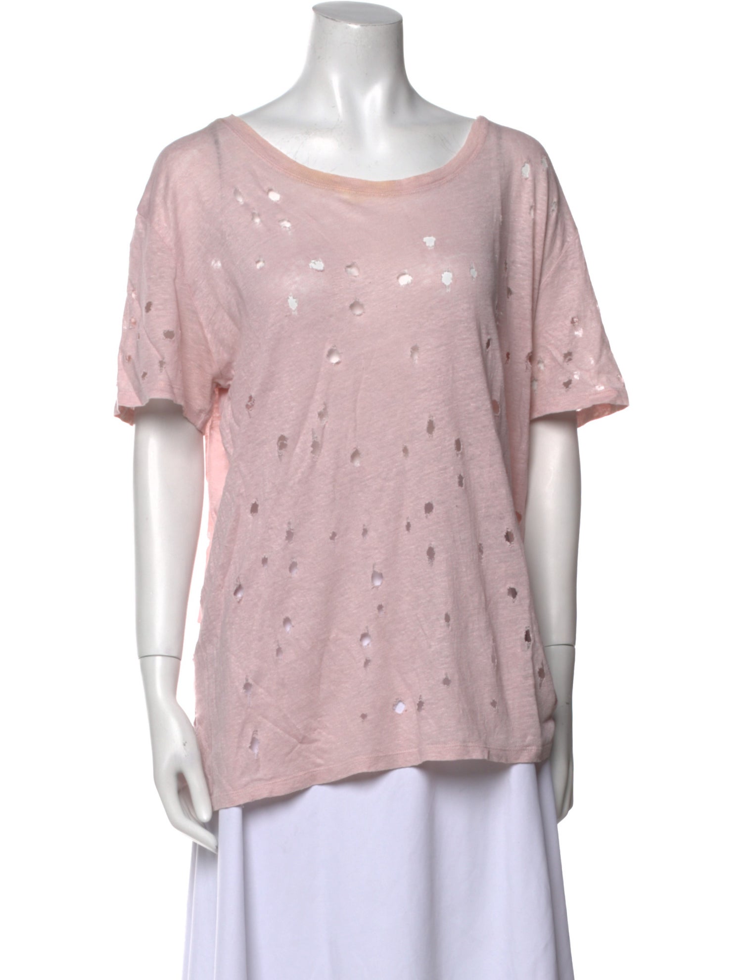 Iro Bateau Neckline Short Sleeve T-Shirt