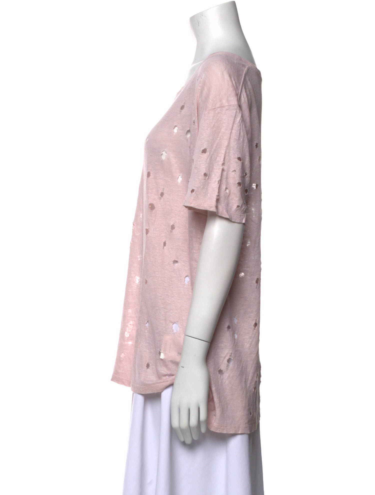 Iro Bateau Neckline Short Sleeve T-Shirt