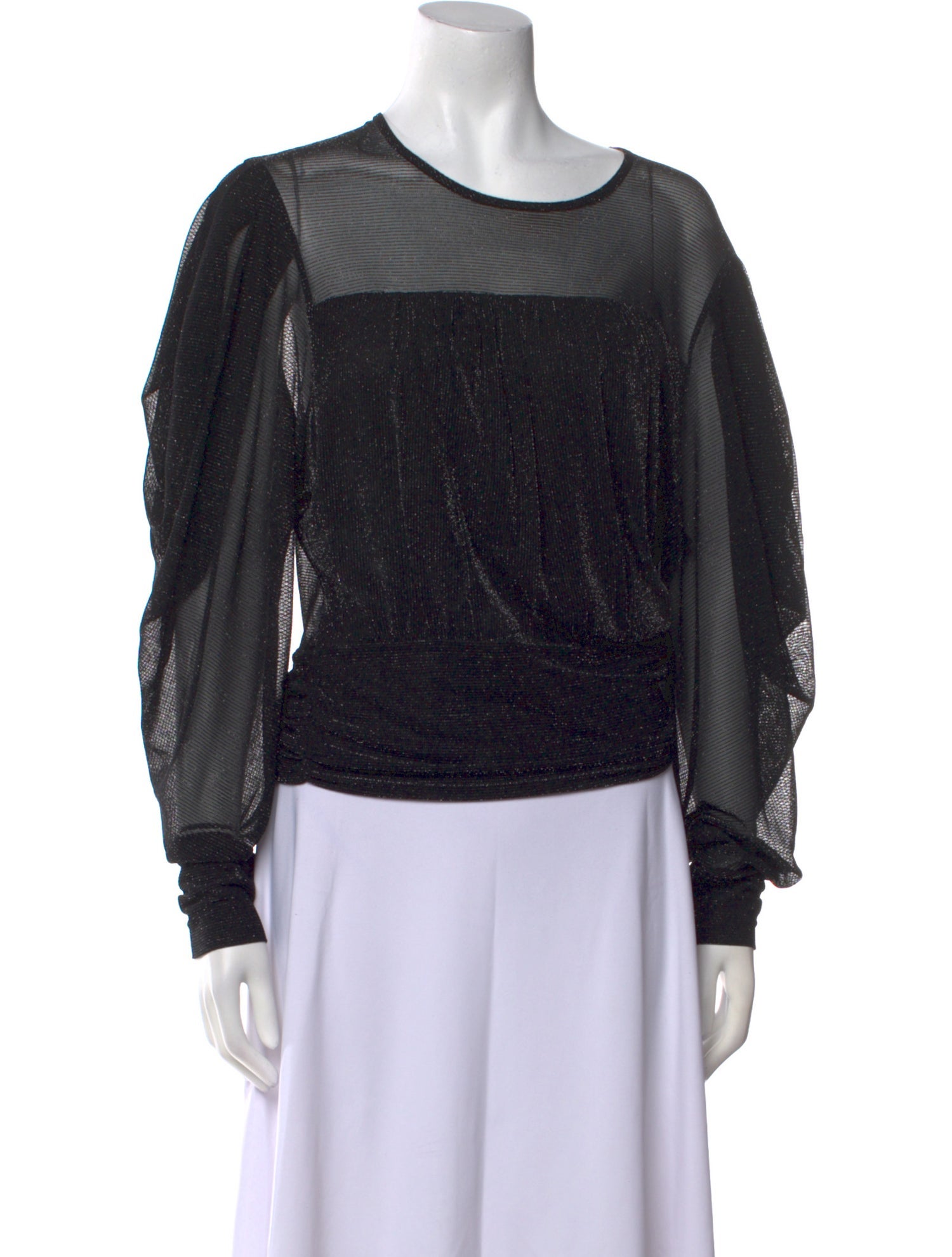 Iro Scoop Neck Long Sleeve Blouse