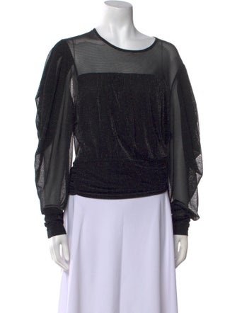 Iro Scoop Neck Long Sleeve Blouse