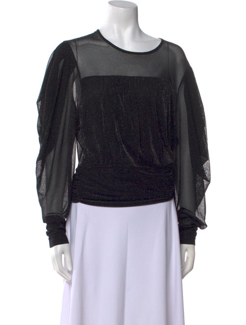 Iro Scoop Neck Long Sleeve Blouse