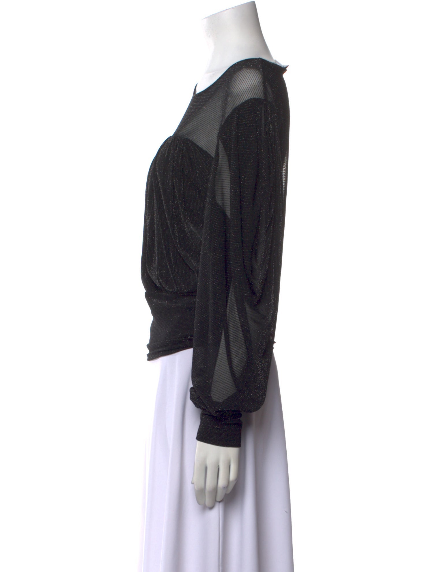 Iro Scoop Neck Long Sleeve Blouse