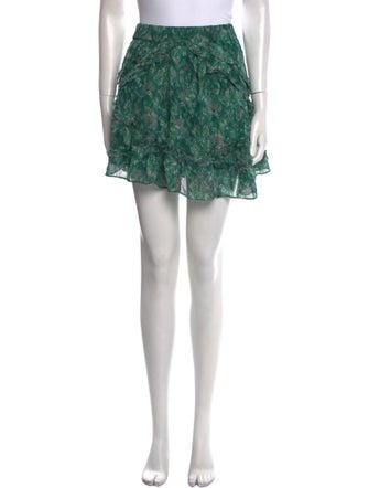 Iro Printed Mini Skirt