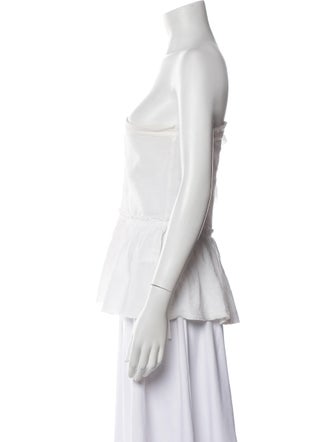 Iro One-Shoulder Short Sleeve Blouse