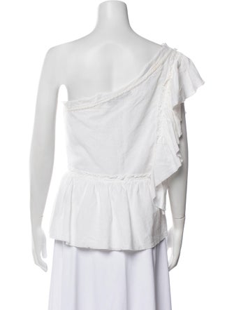 Iro One-Shoulder Short Sleeve Blouse