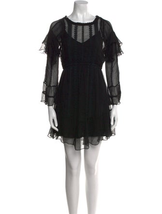 Iro Scoop Neck Mini Dress