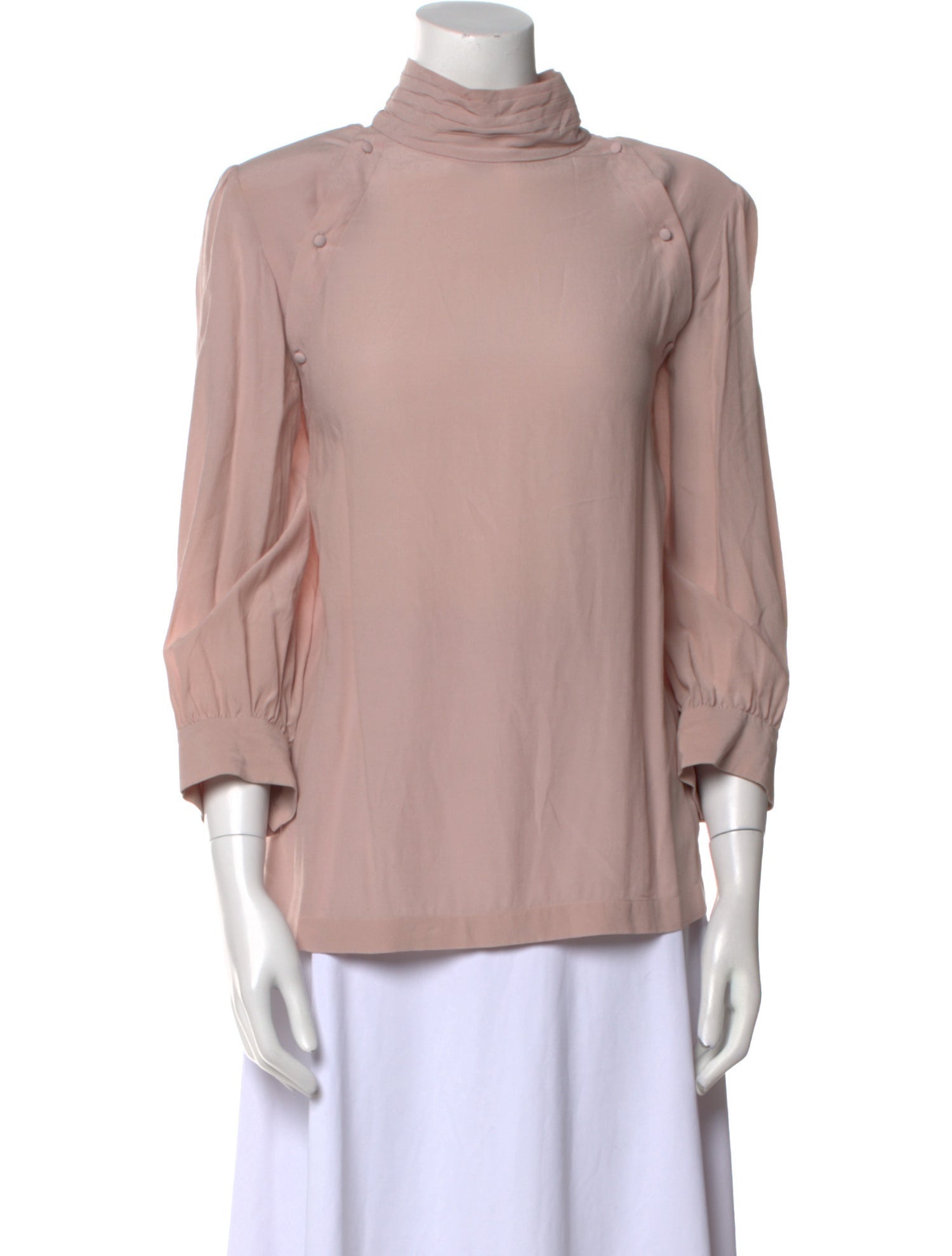 Iro Turtleneck Three-Quarter Sleeve Blouse