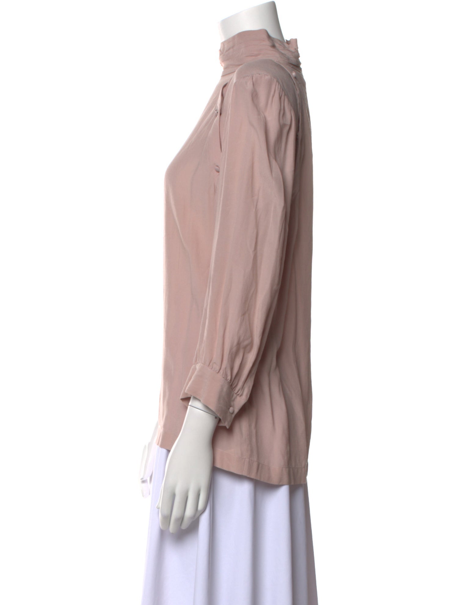 Iro Turtleneck Three-Quarter Sleeve Blouse