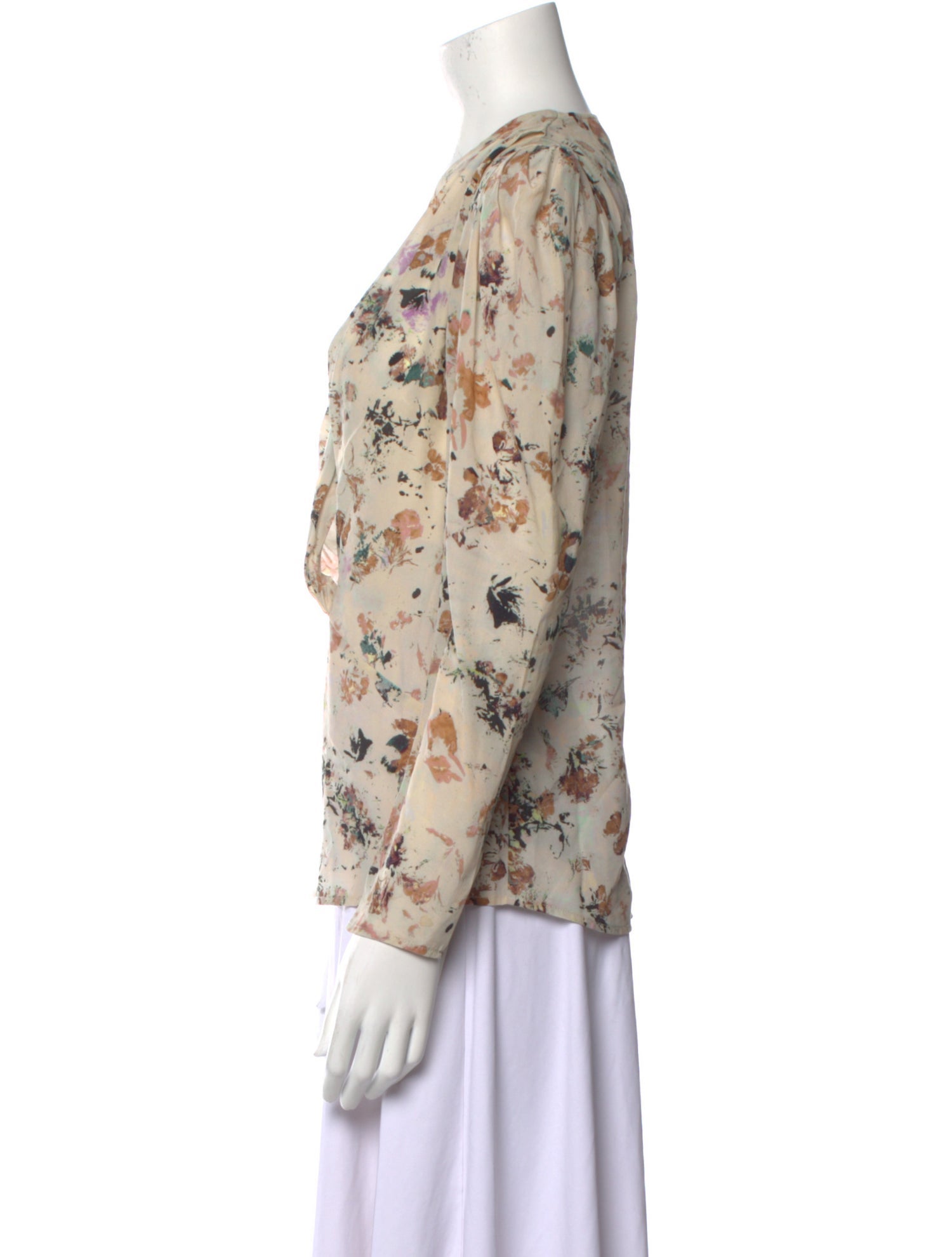 Iro Floral Print V-Neck Blouse