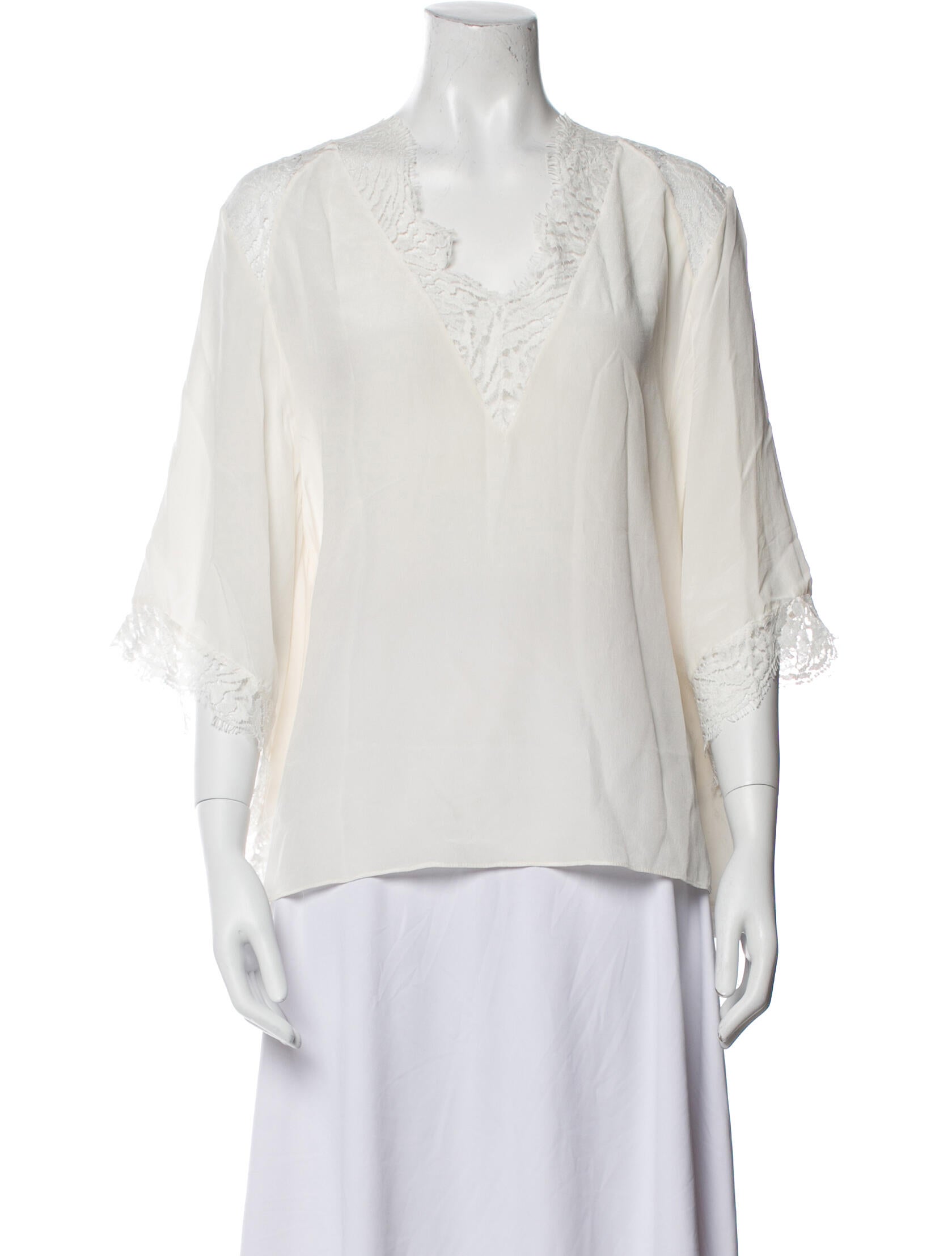 Iro Silk V-Neck Blouse