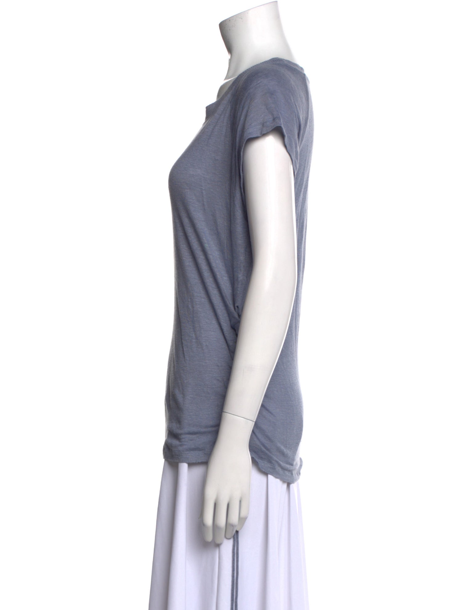 Iro Linen Scoop Neck T-Shirt