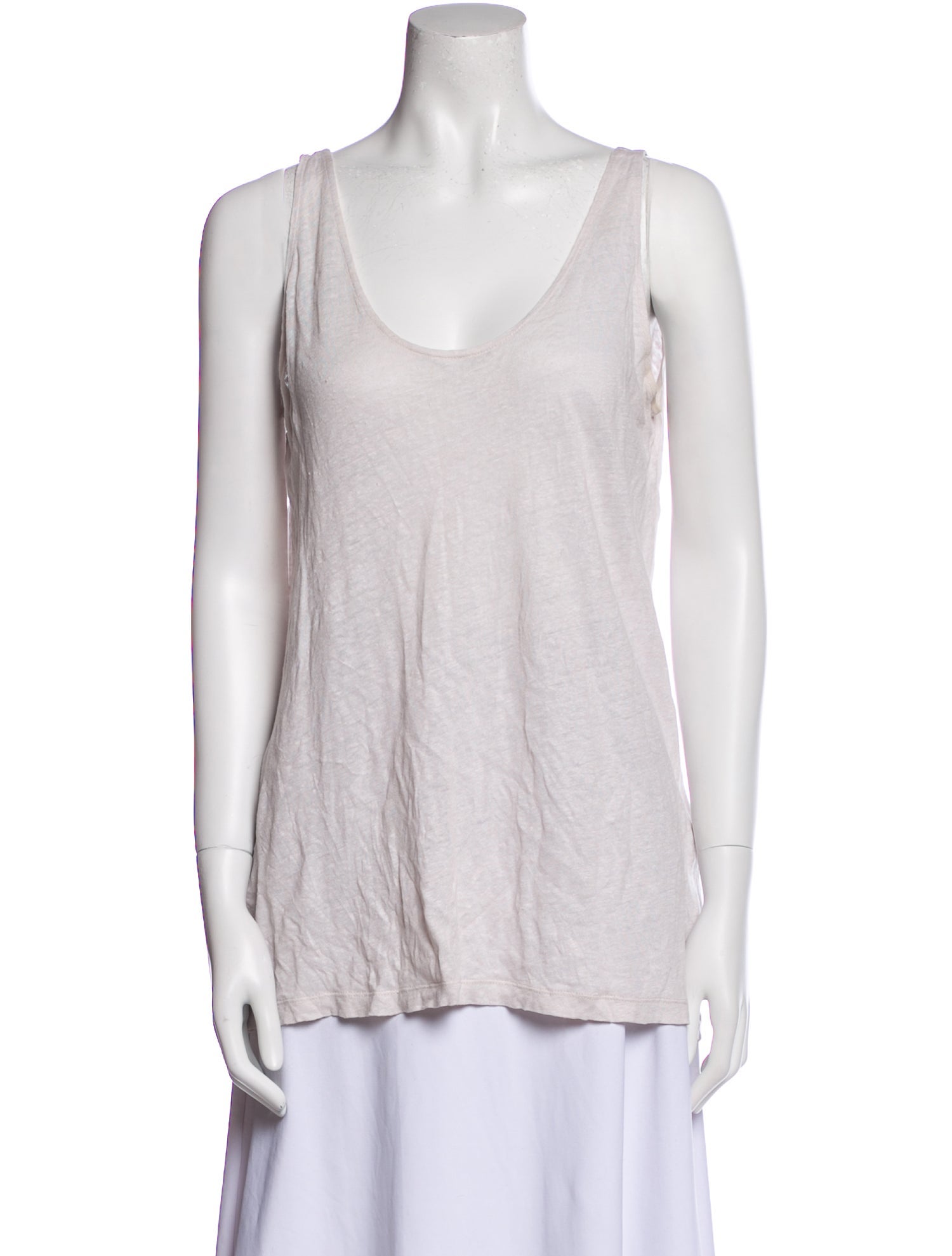 Iro Linen Scoop Neck Top