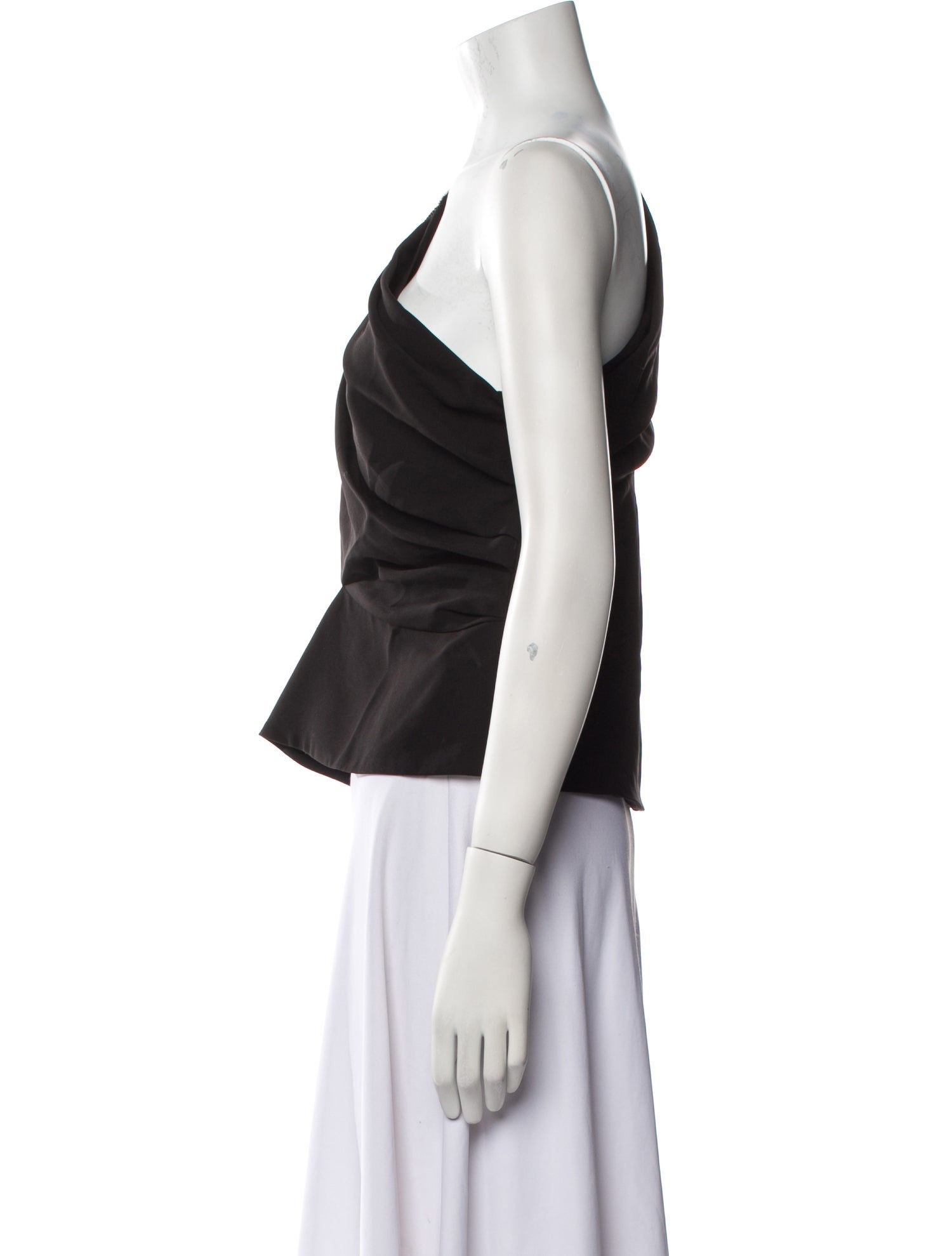 Iro One-Shoulder Sleeveless Crop Top