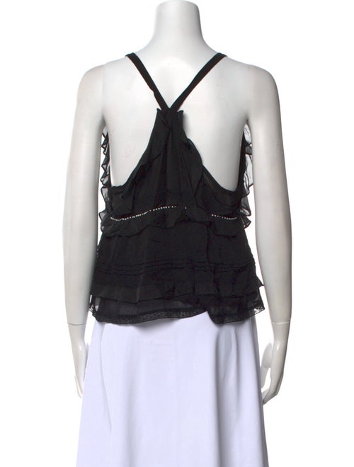 Iro V-Neck Sleeveless Crop Top