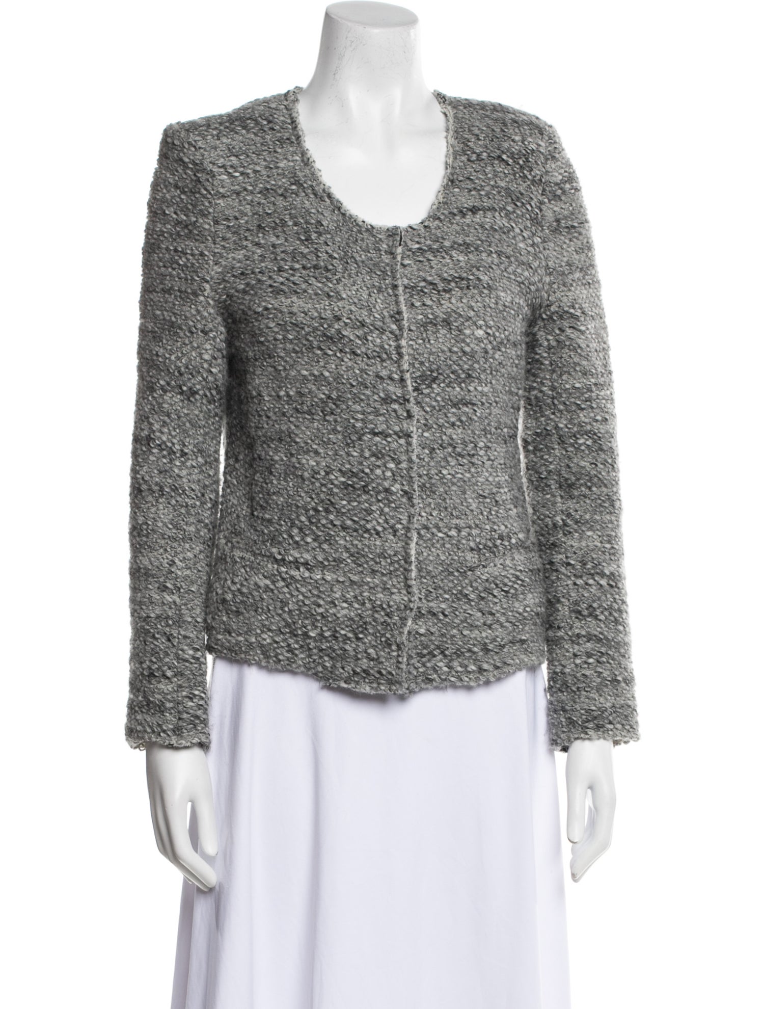 Iro Wool Tweed Pattern Evening Jacket