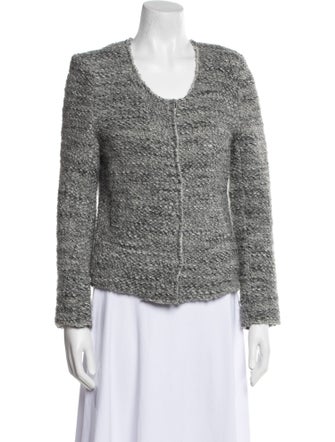 Iro Wool Tweed Pattern Evening Jacket