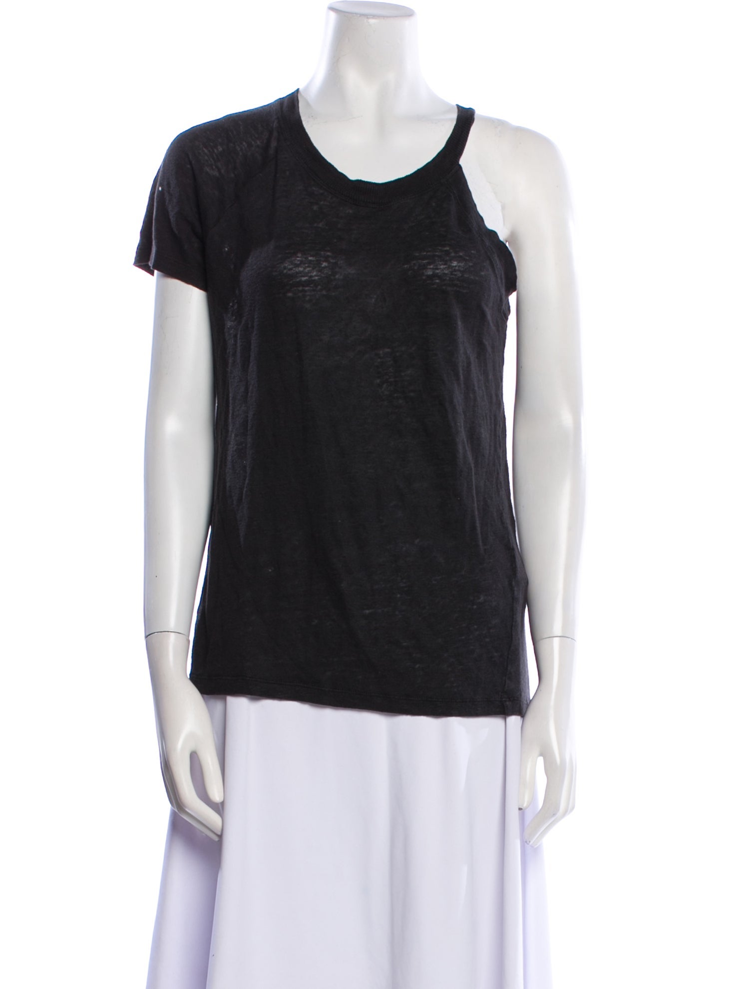 Iro Linen Scoop Neck T-Shirt