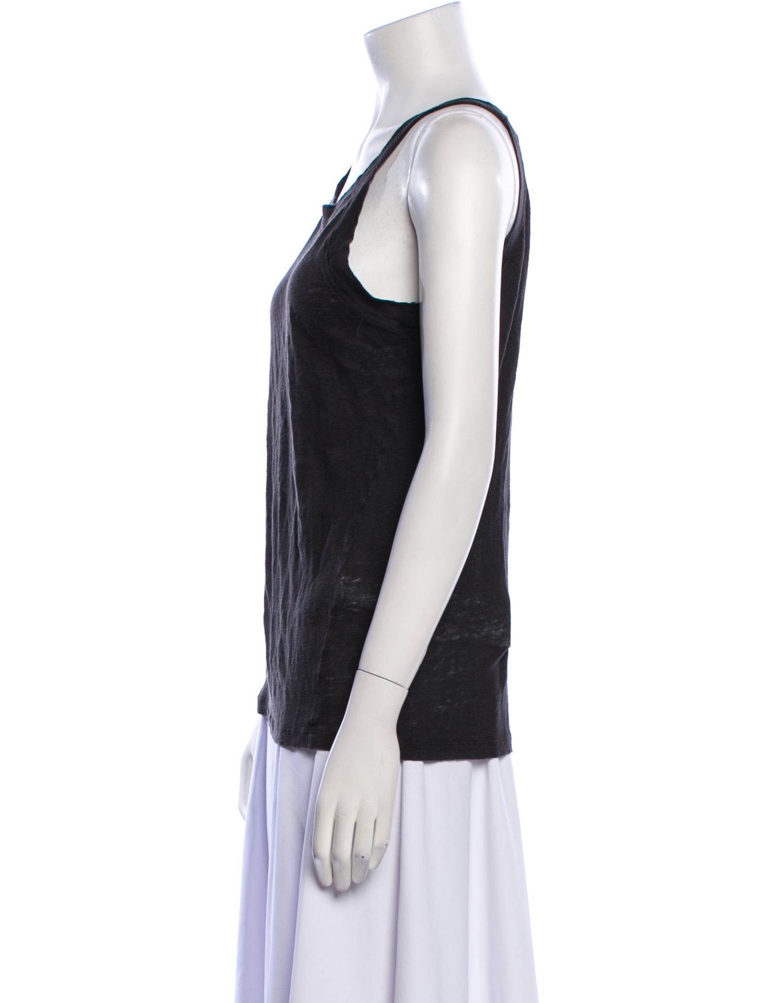 Iro Linen Scoop Neck T-Shirt