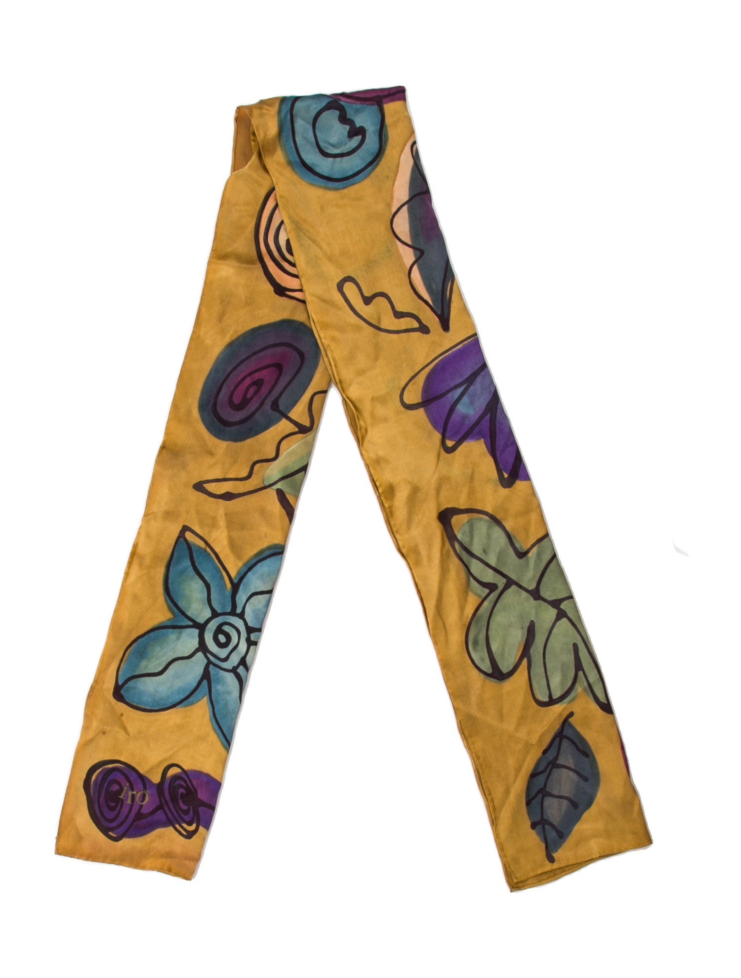 Iro Silk Floral Print Shawl