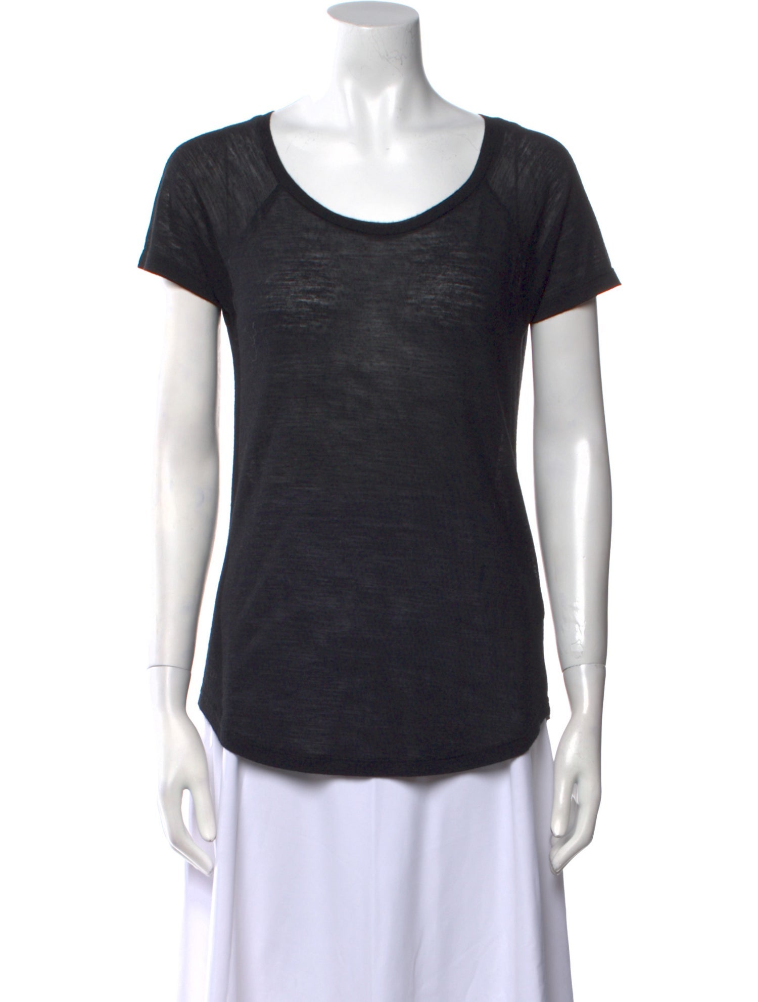Iro Linen Scoop Neck T-Shirt