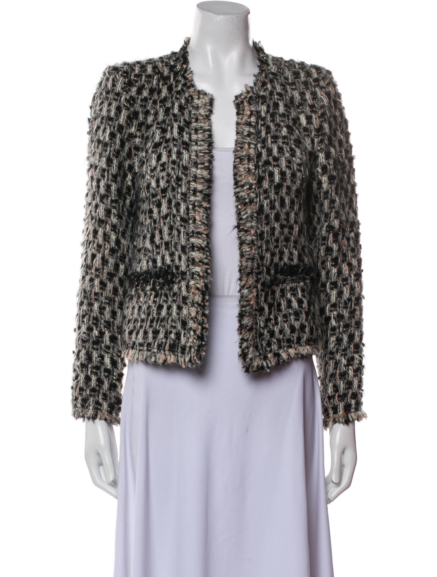 Iro Wool Tweed Pattern Evening Jacket