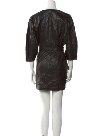 Iro Lamb Leather Mini Dress