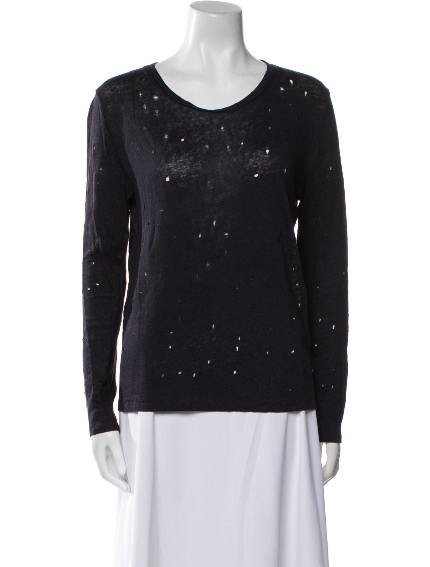 Iro Linen Scoop Neck Sweatshirt w/ Tags