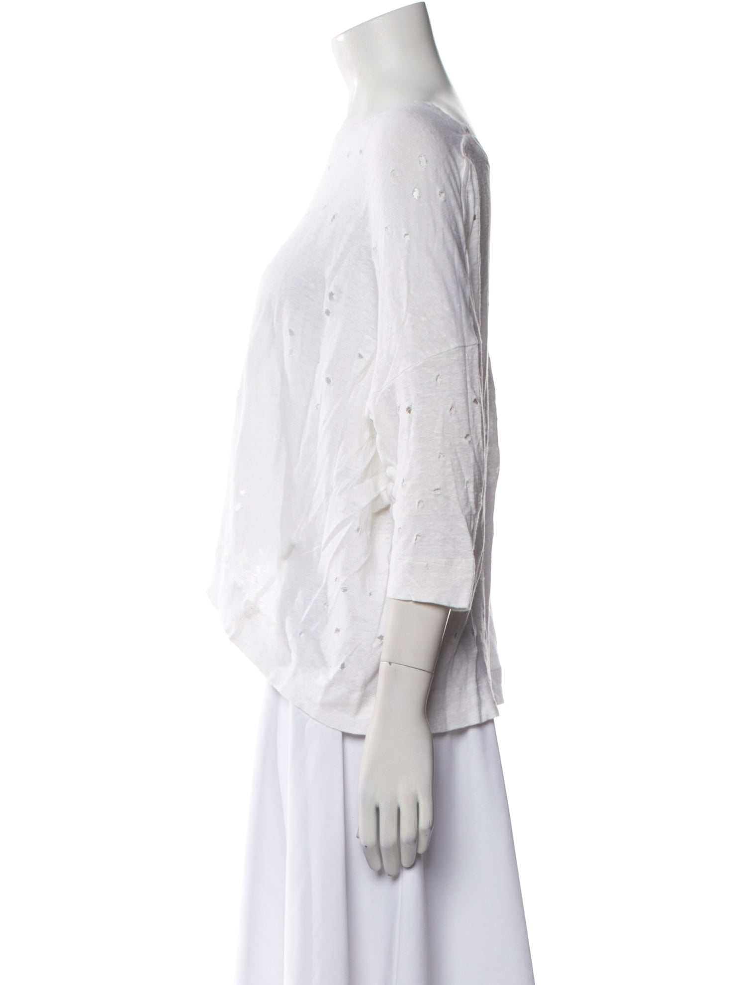 Iro Linen Bateau Neckline Top