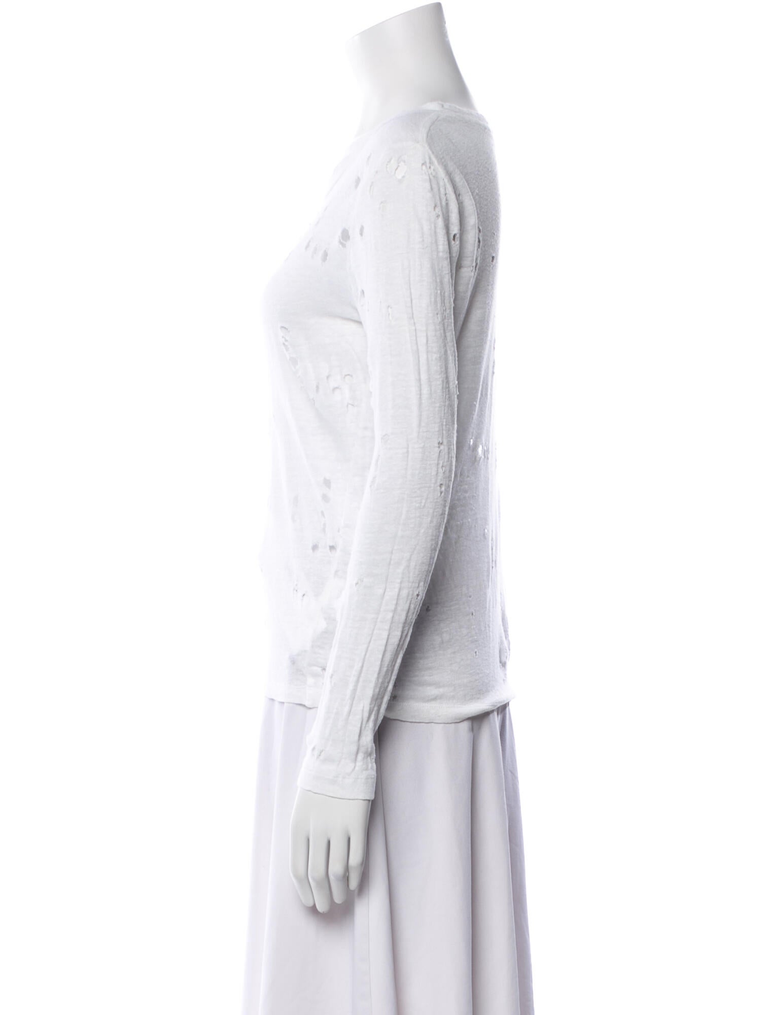 Iro Linen Scoop Neck T-Shirt