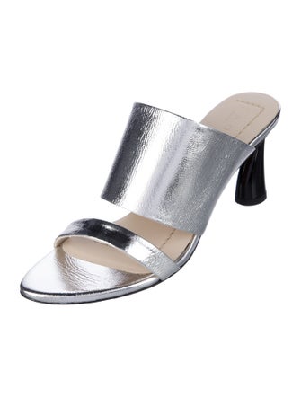 Iro Leather Animal Print Slides