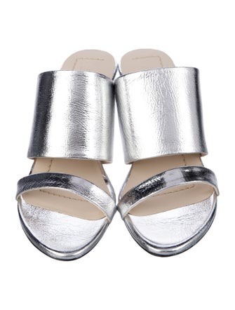 Iro Leather Animal Print Slides