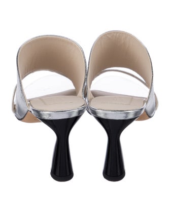 Iro Leather Animal Print Slides