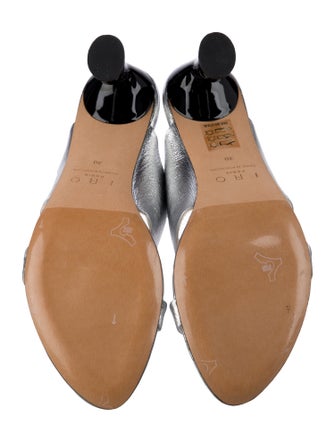 Iro Leather Animal Print Slides