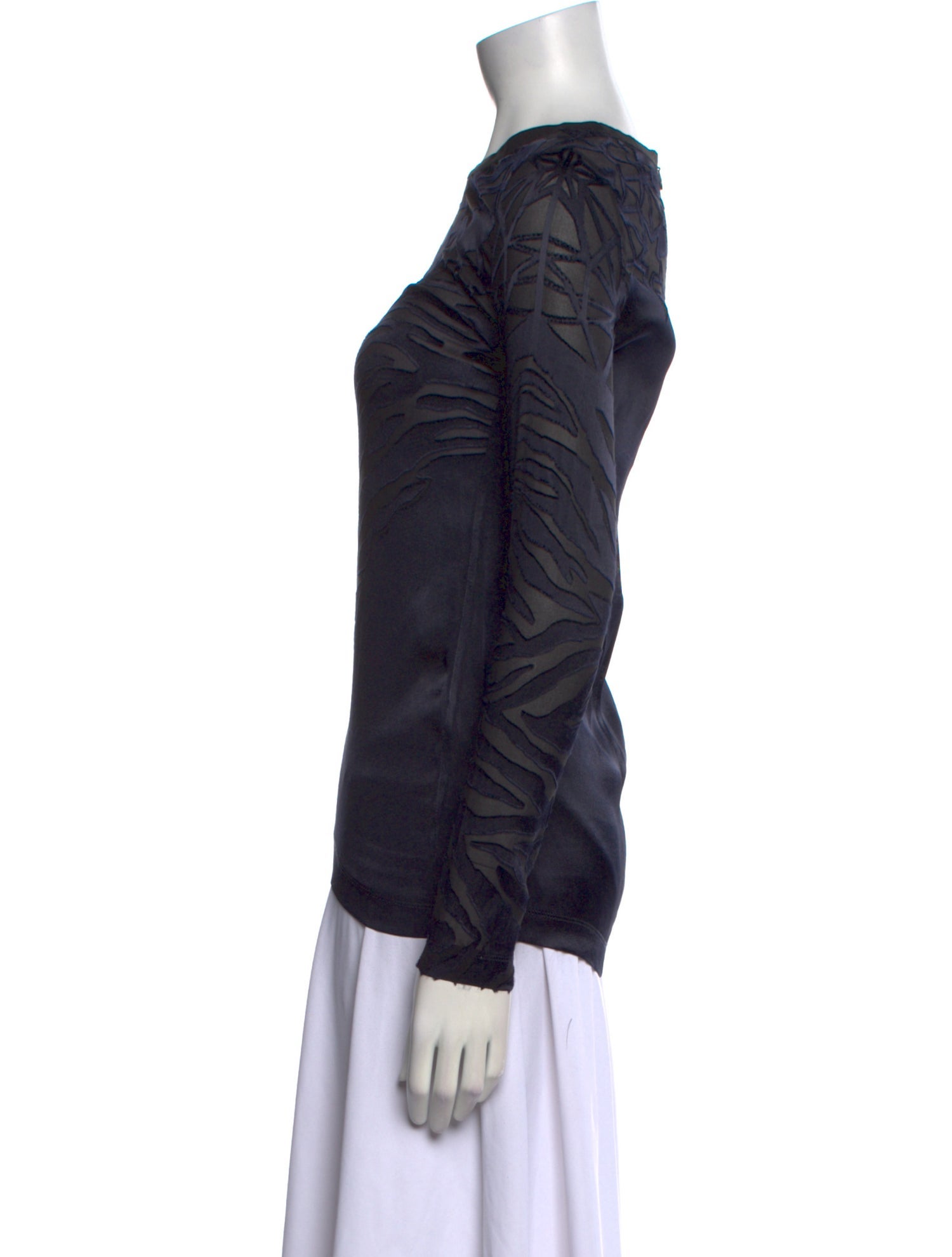 Iro Bateau Neckline Long Sleeve Sweatshirt