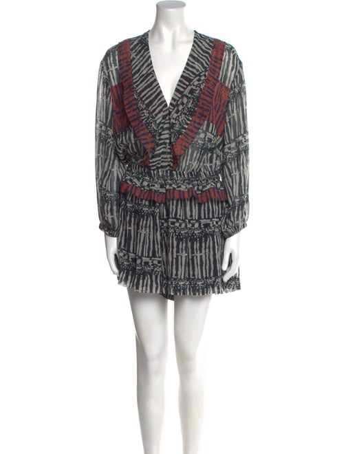 Iro Printed V-Neck Romper